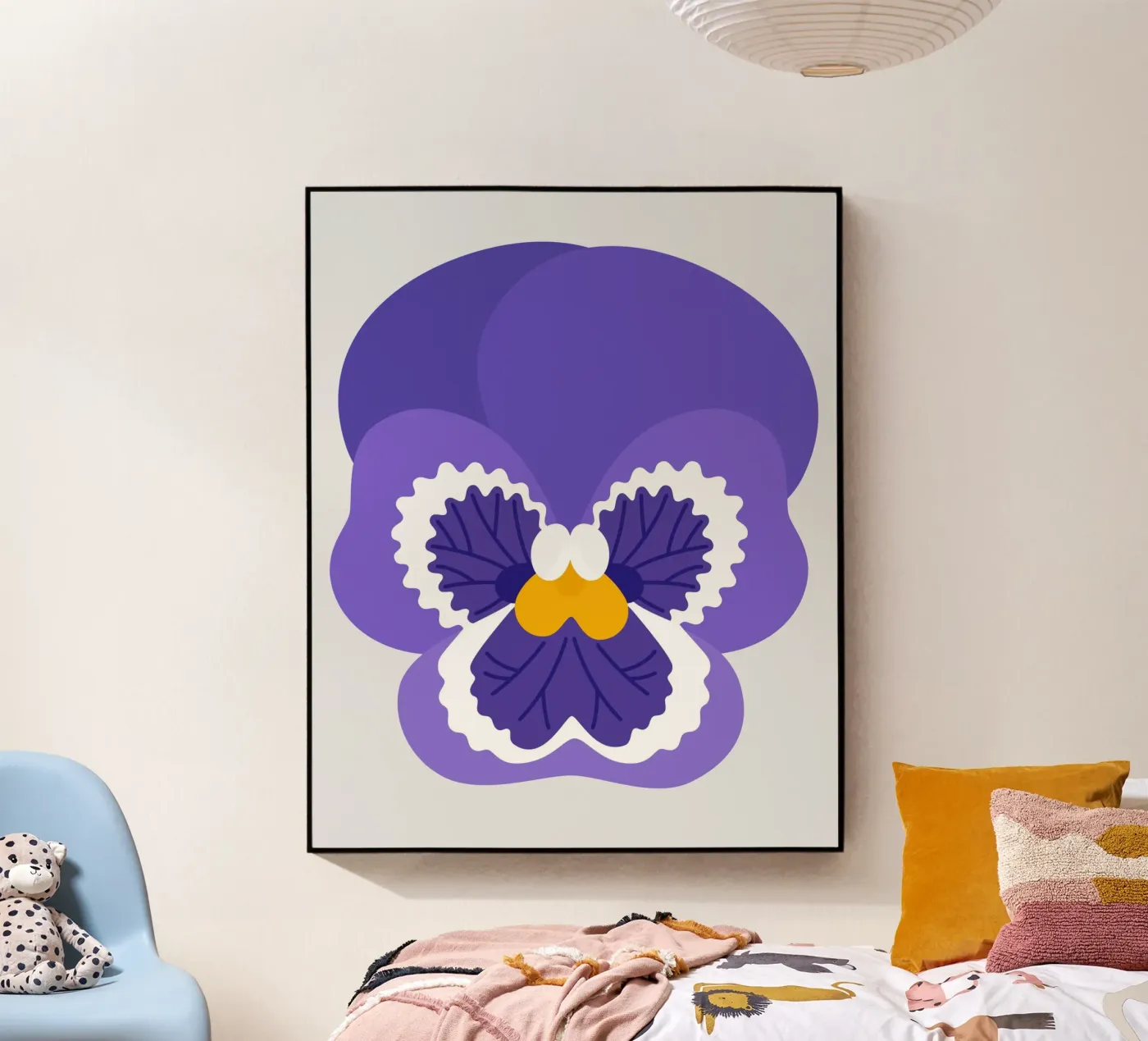 Pansy Acryl-Glas von Lidia Blomgren