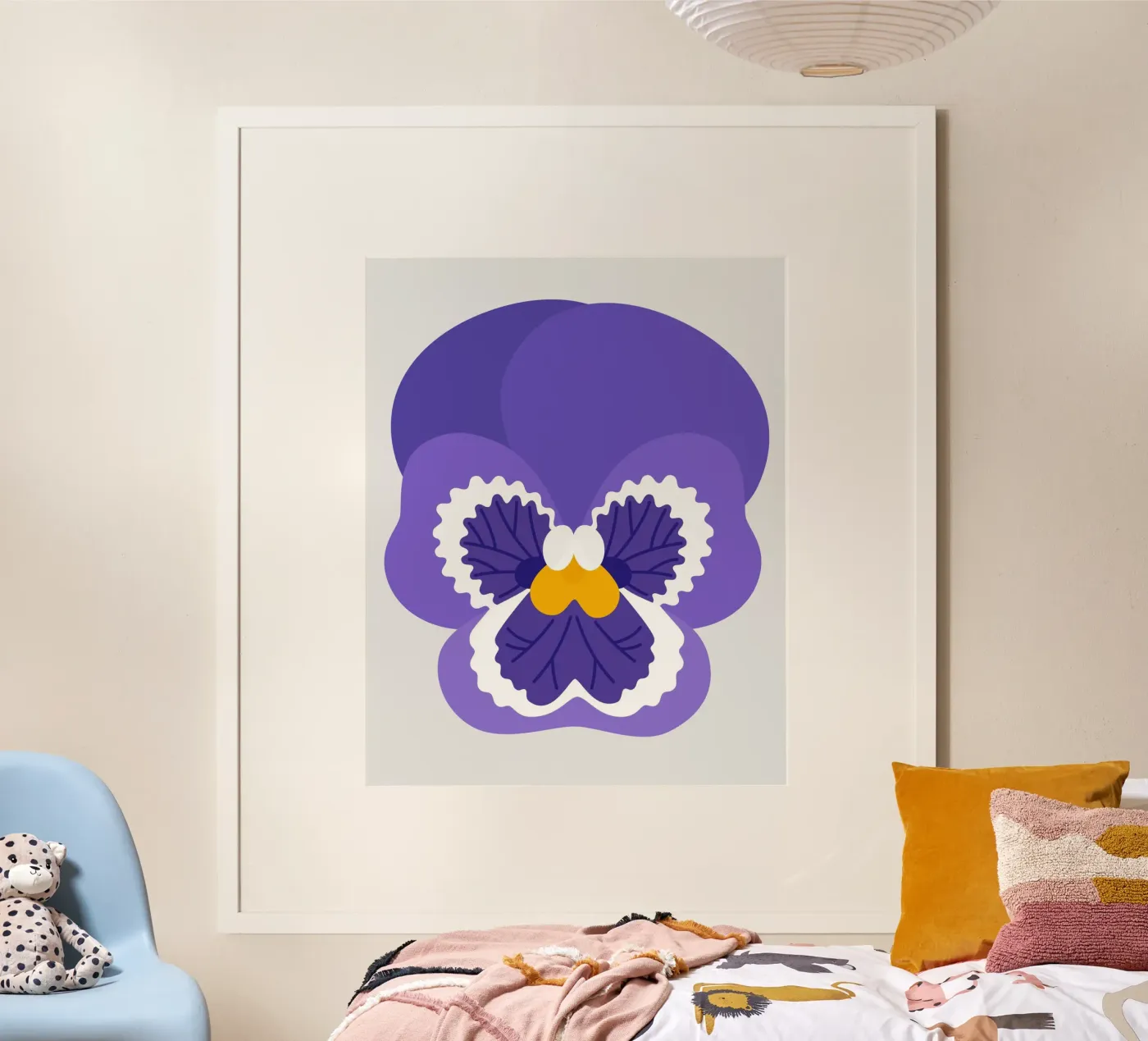 Viooltje poster van Lidia Blomgren