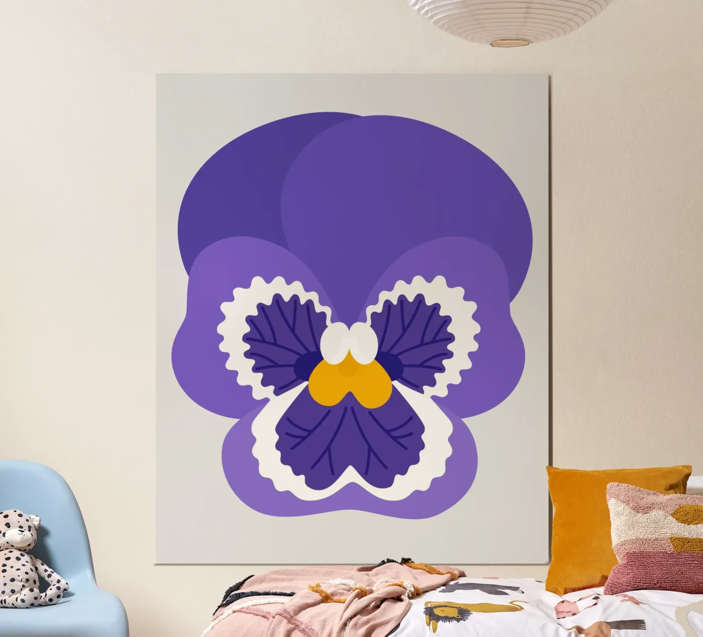 Viooltje poster van Lidia Blomgren
