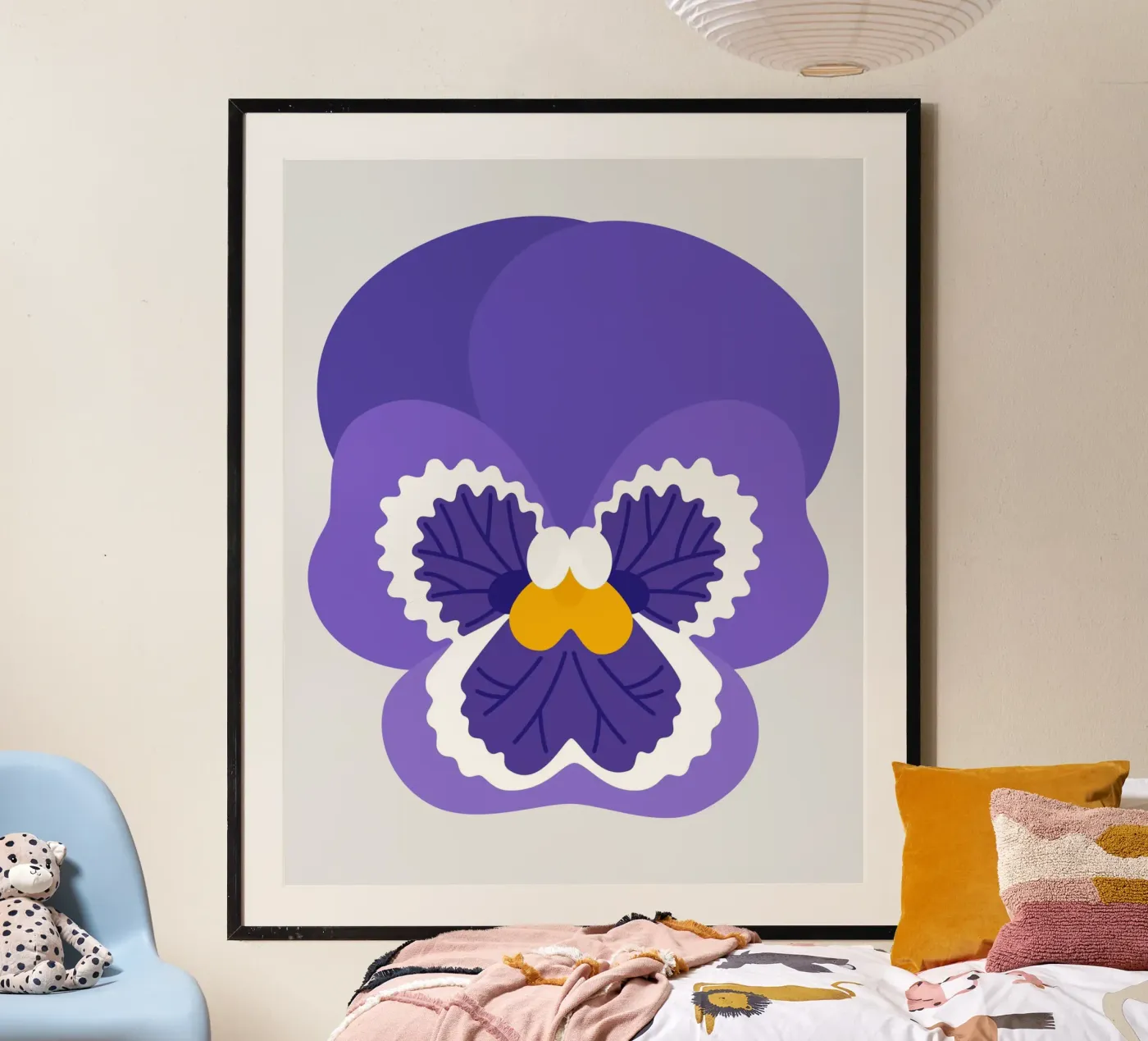 Viooltje poster van Lidia Blomgren