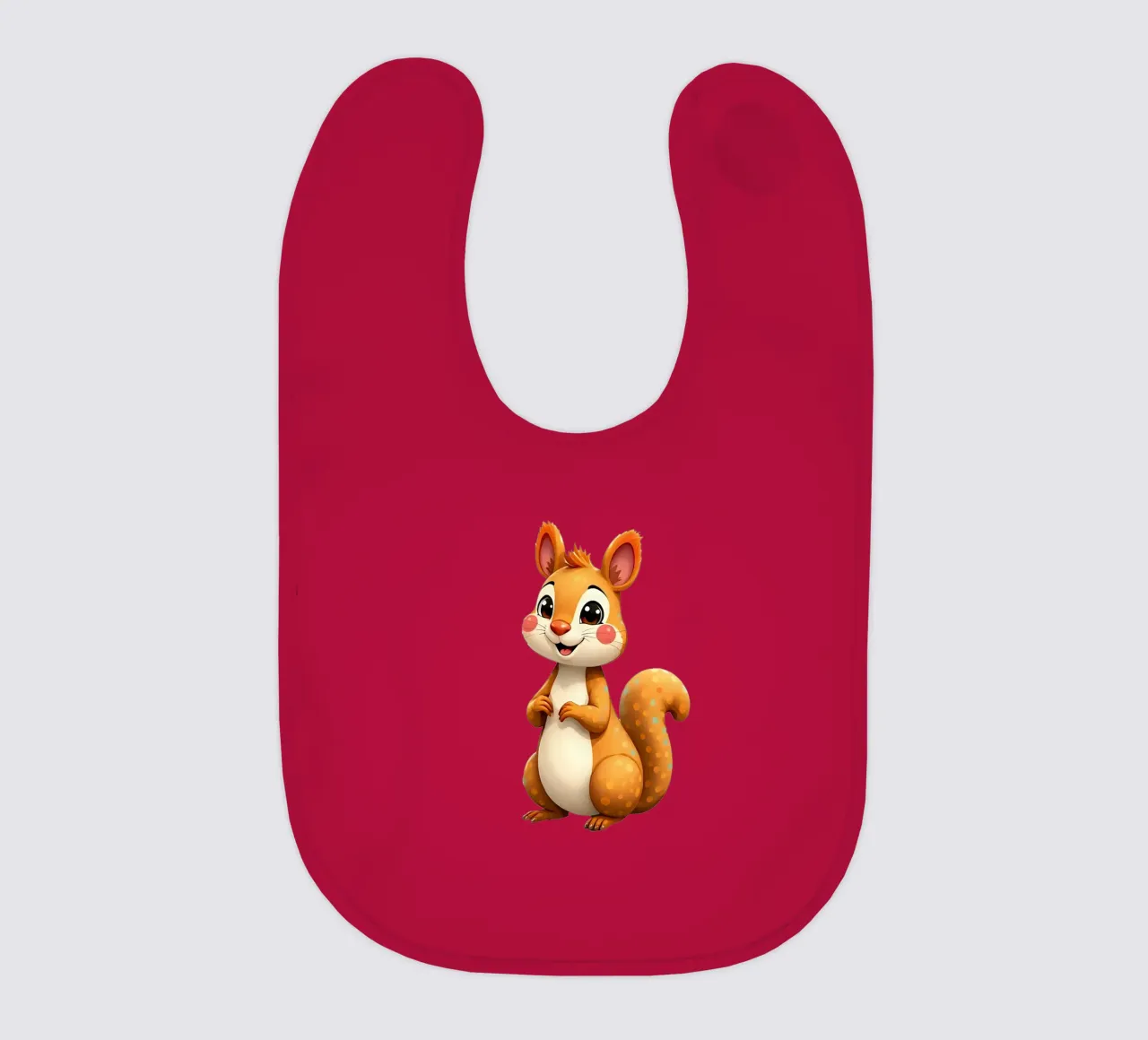 Squirrel_3a baby bib by Tierisch bunt by LK