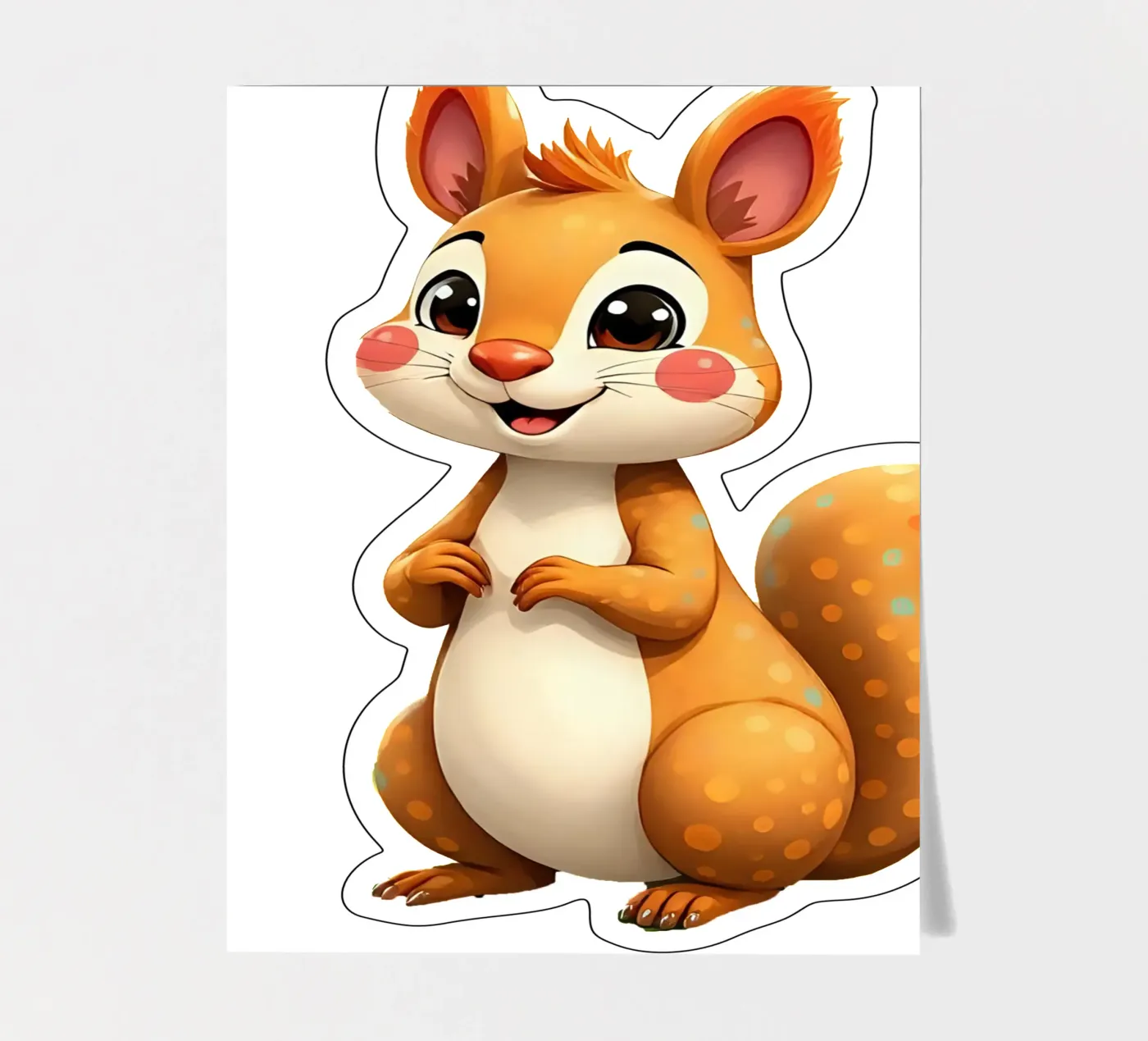 Squirrel_3a sticker sheet by Tierisch bunt by LK