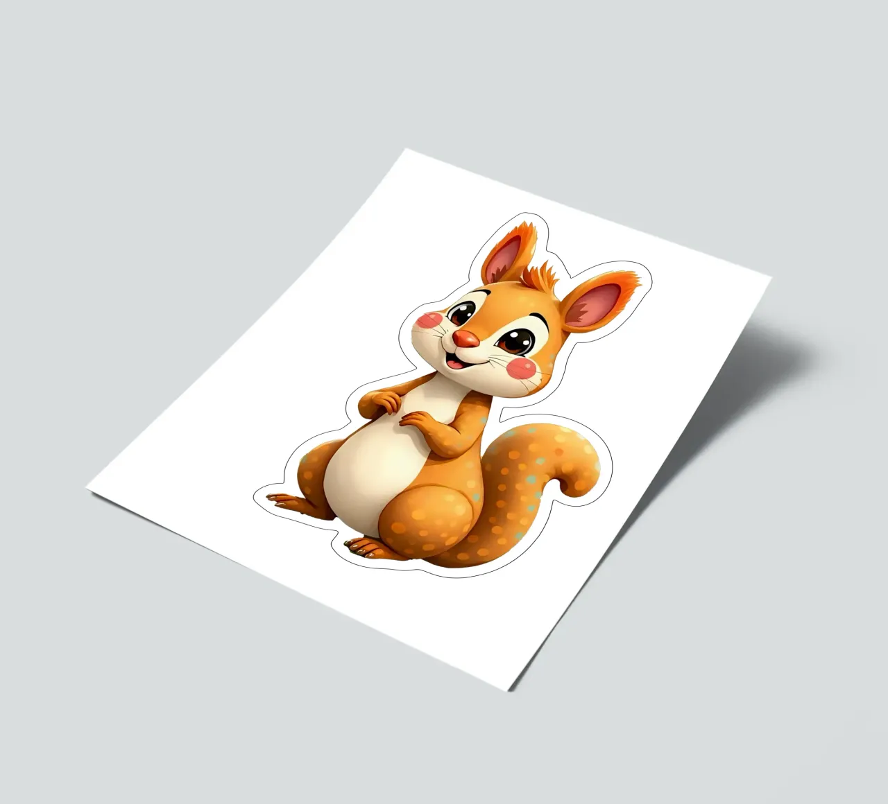 Squirrel_3a sticker sheet by Tierisch bunt by LK