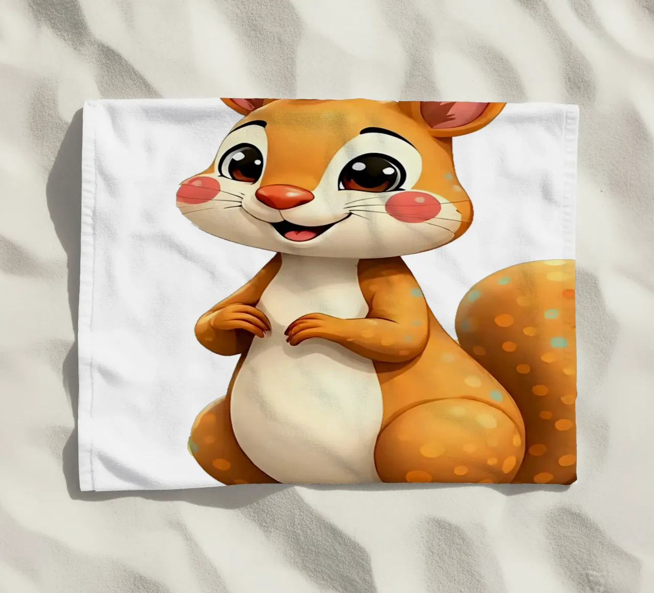 Squirrel_3a beach towel by Tierisch bunt by LK
