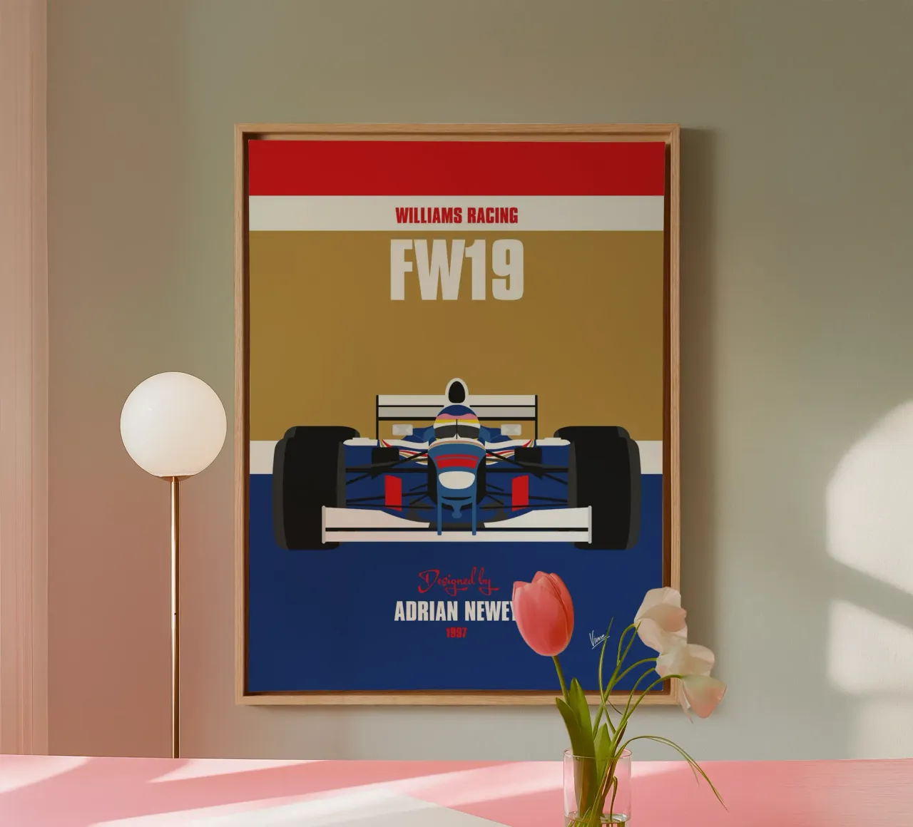 1997 Williams FW19 canvas by Formula Art