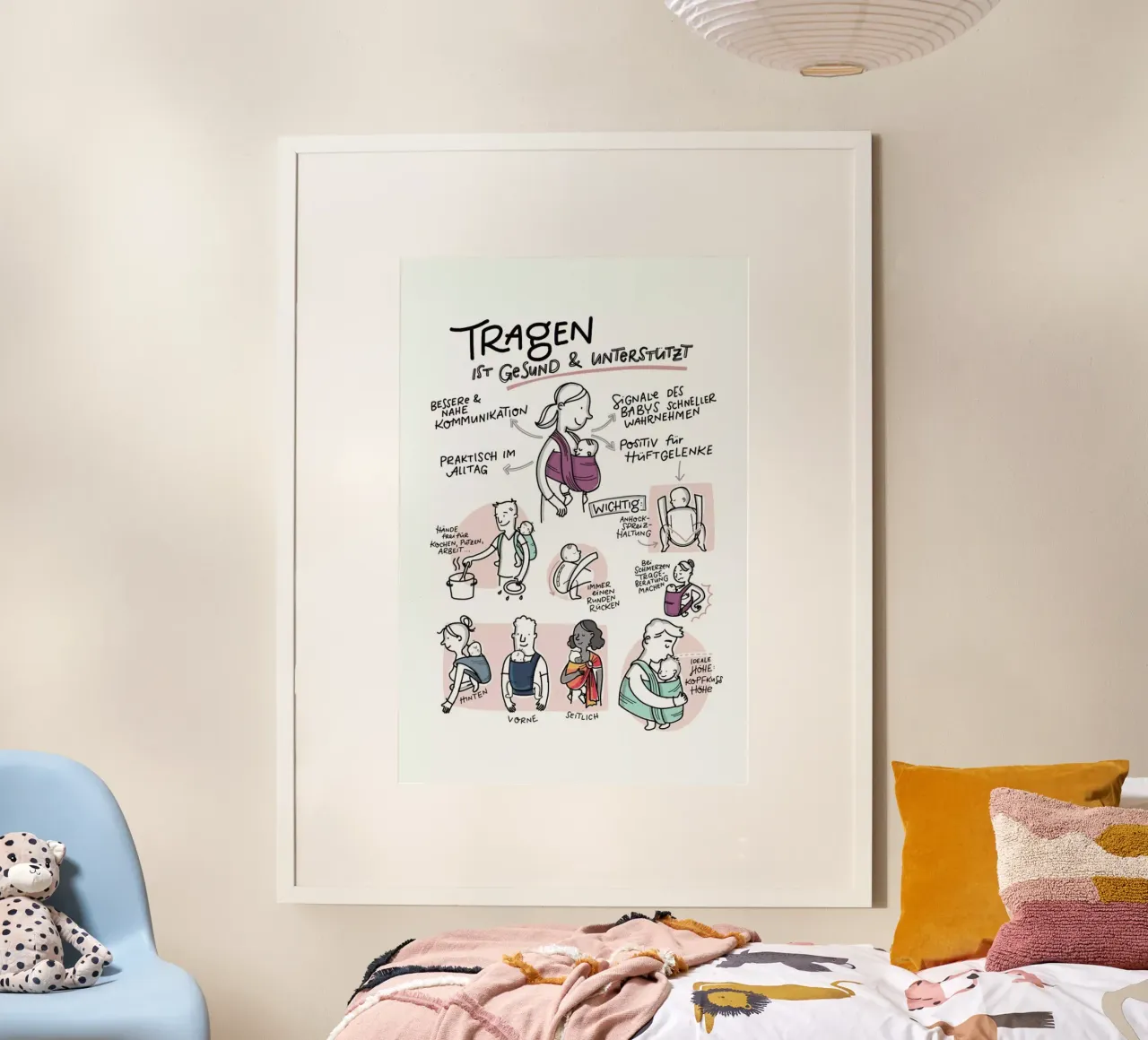 Tragen poster da Geborgen Wachsen x JUNIQE