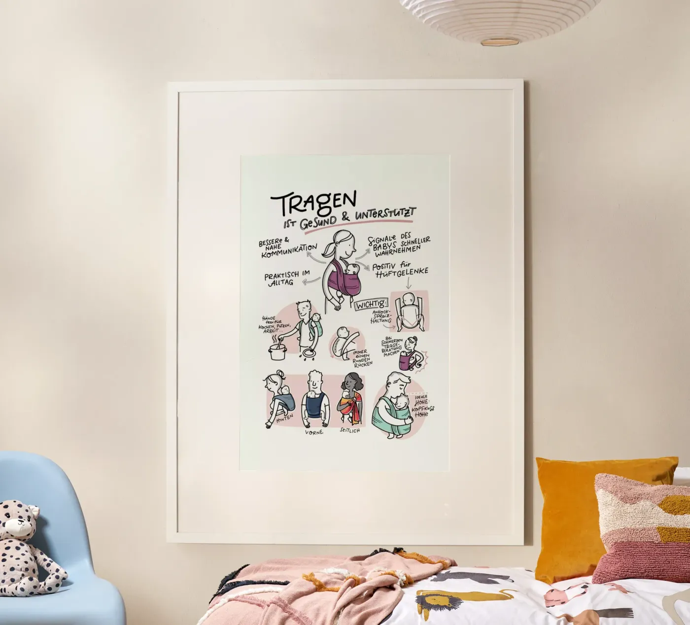 Tragen poster da Geborgen Wachsen x JUNIQE
