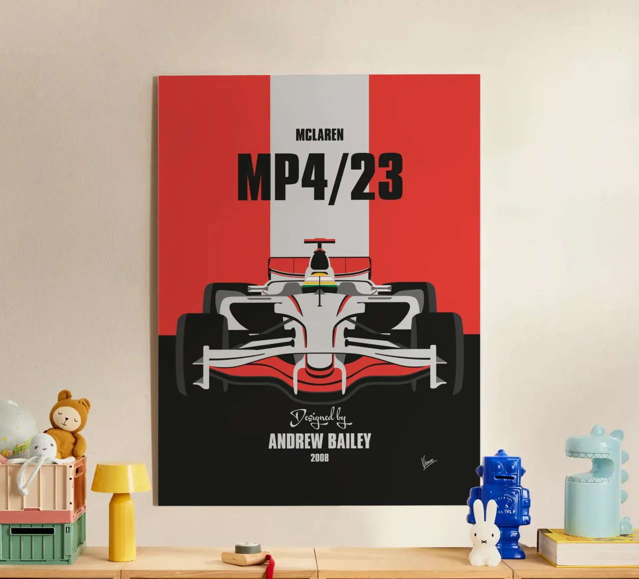 2008 McLaren MP4-23 plexiglass da Formula Art