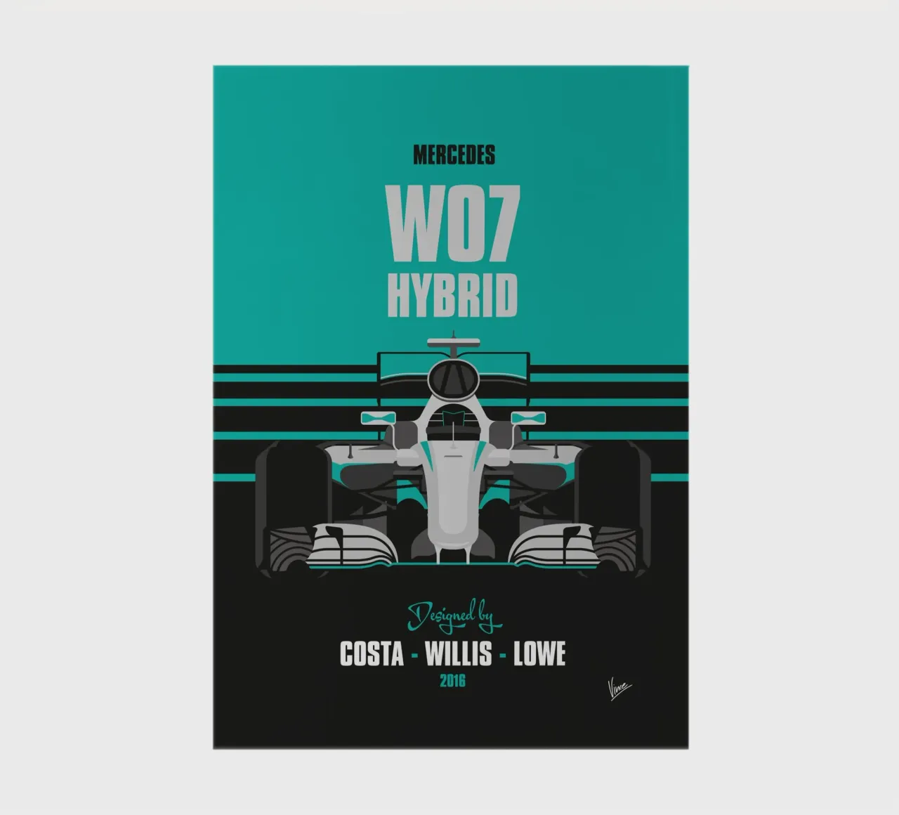 2016 Mercedes F1 W07 diario da Formula Art