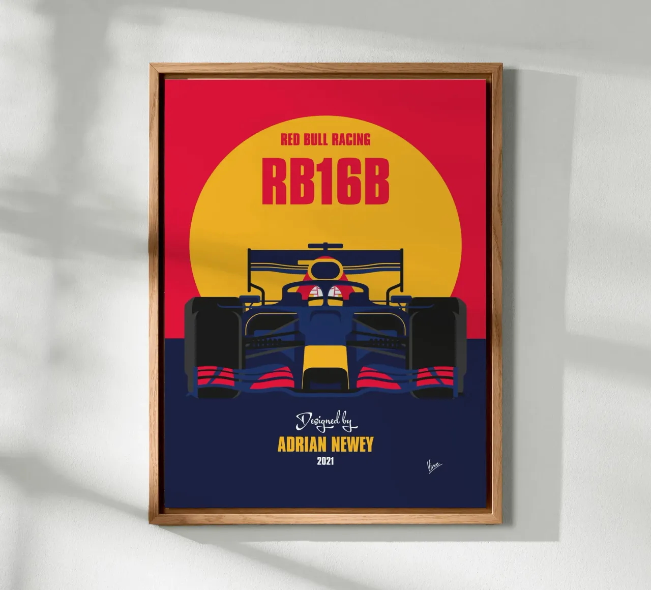 2021 Red Bull Racing RB16B alluminio dibond da Formula Art