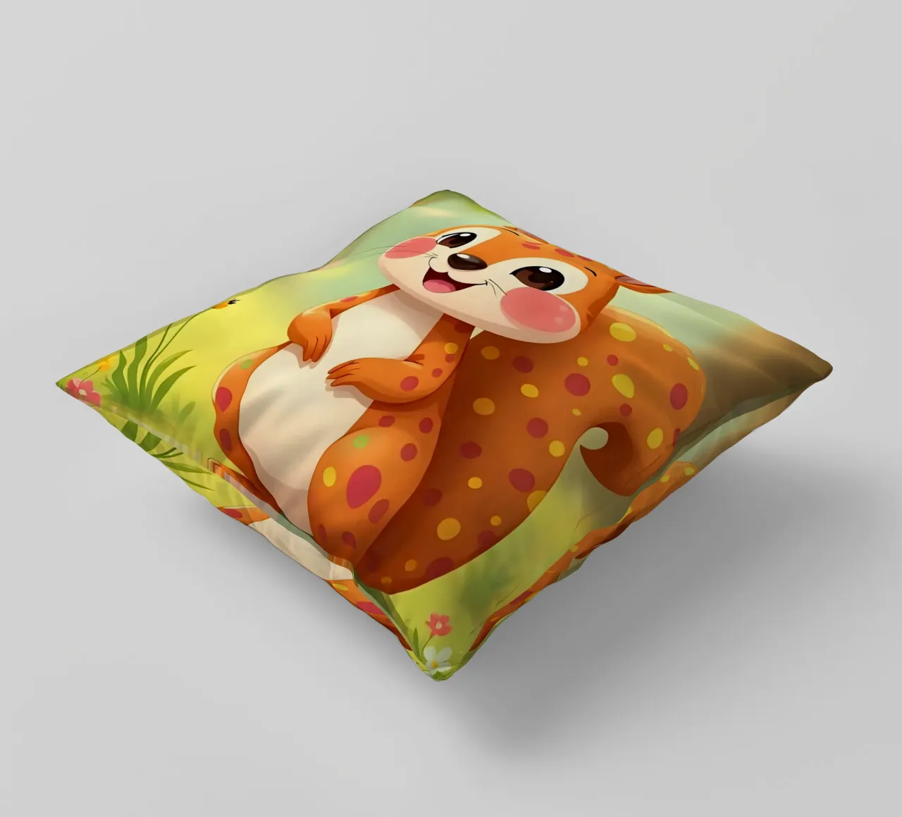 Scoiattolo_4 cuscino da Tierisch bunt by LK