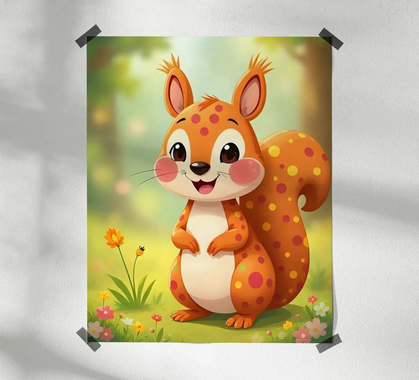 Squirrel_4 Poster von Tierisch bunt by LK