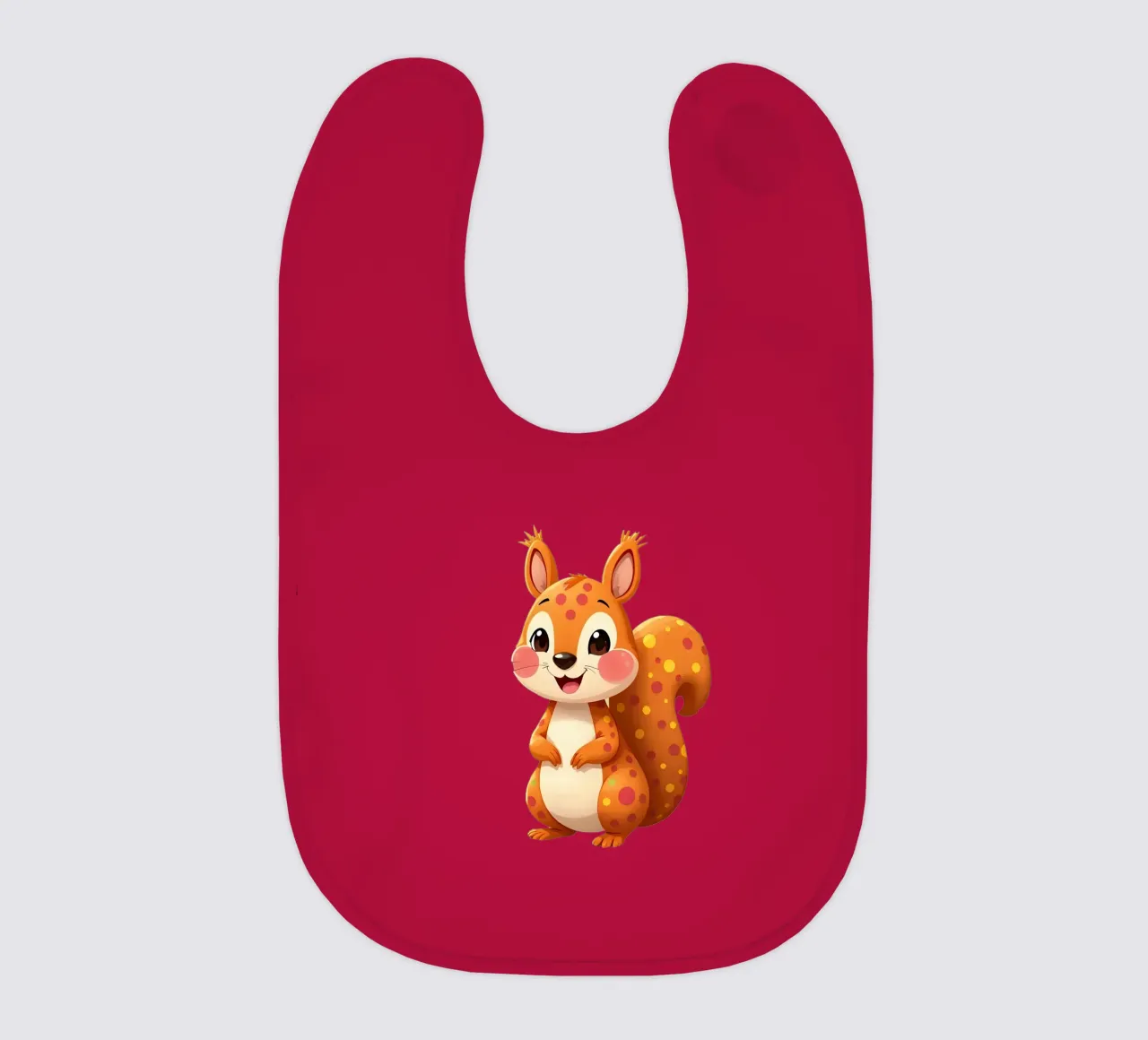 Eekhoorn_4a baby slabbetje van Tierisch bunt by LK