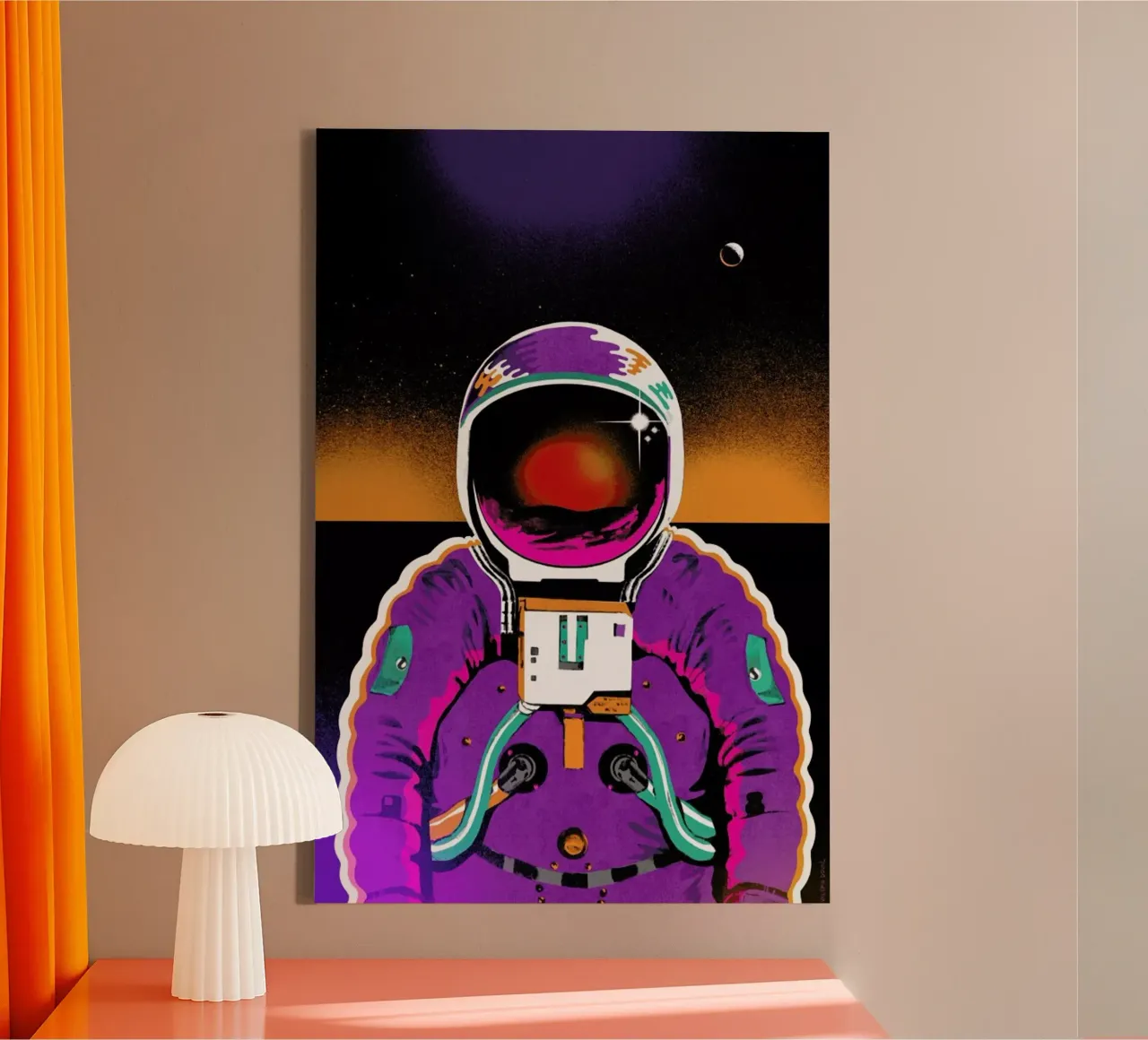 Astronaut tela con Cornice a cassetta da Kolorama
