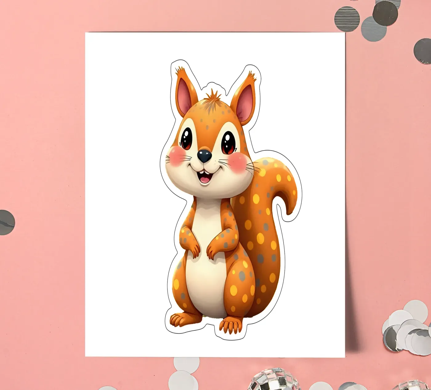 Squirrel_5a sticker sheet by Tierisch bunt by LK