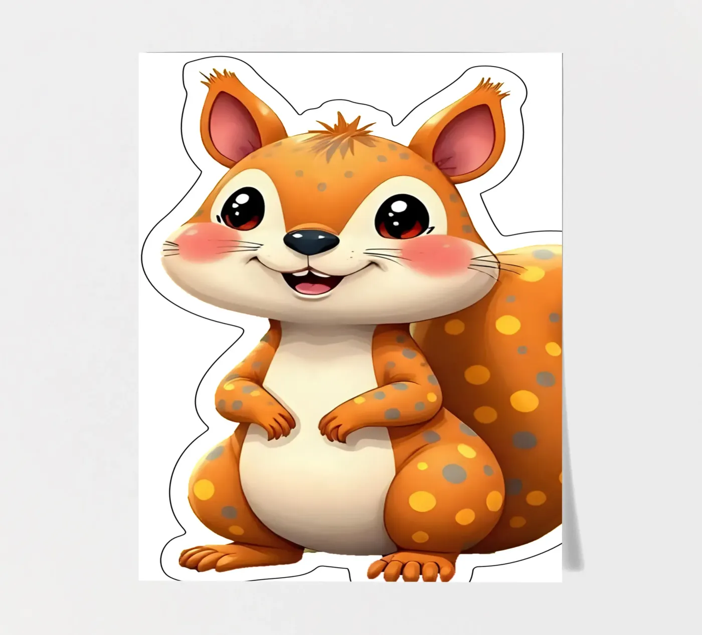 Squirrel_5a sticker sheet by Tierisch bunt by LK