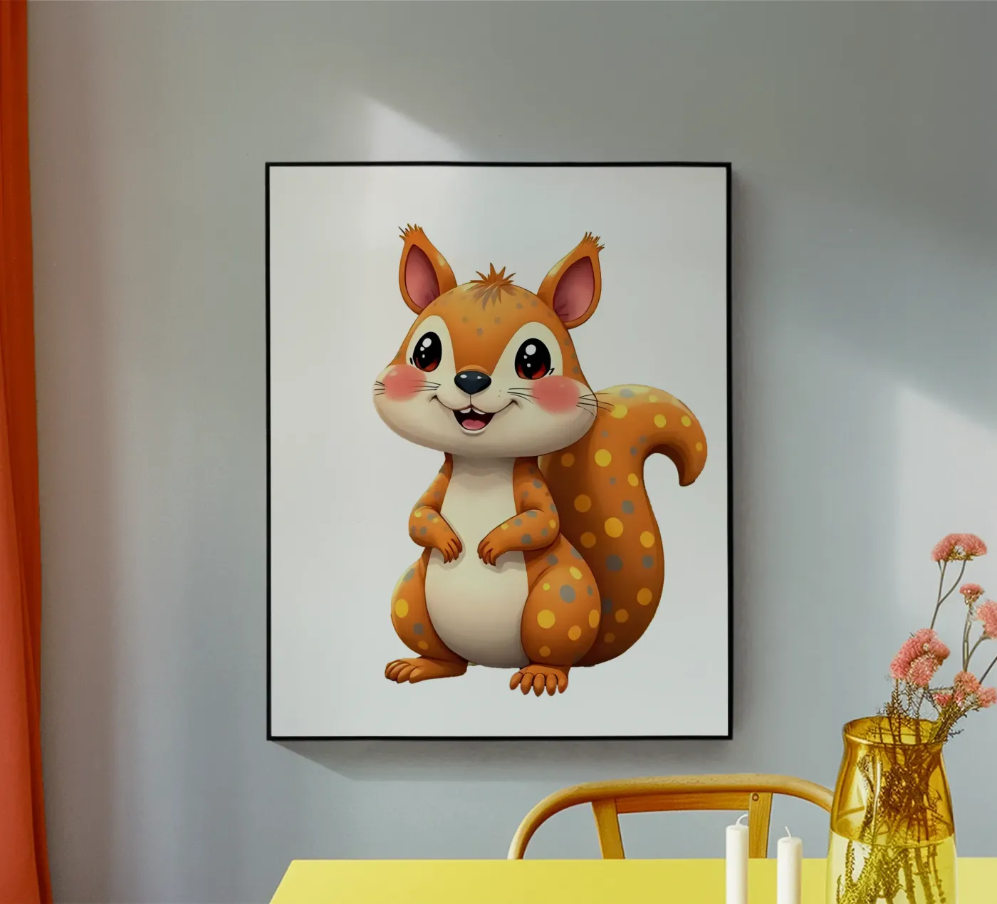 Squirrel_5a acrylic glass by Tierisch bunt by LK