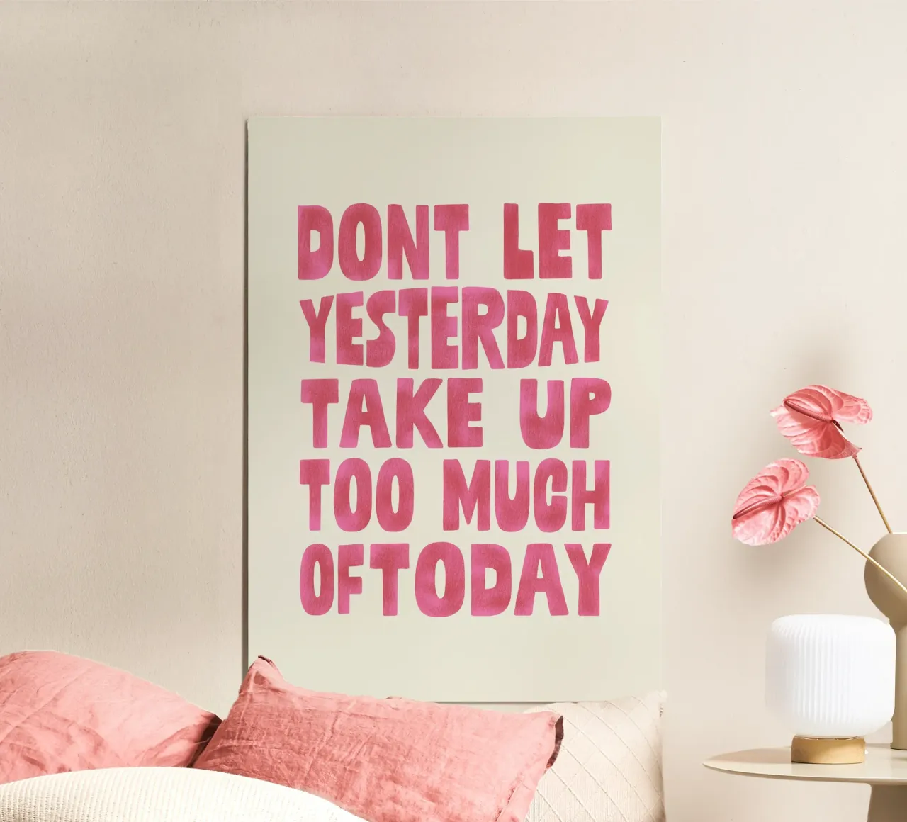 Yesterday poster con telaio in legno da thesoulhugclub
