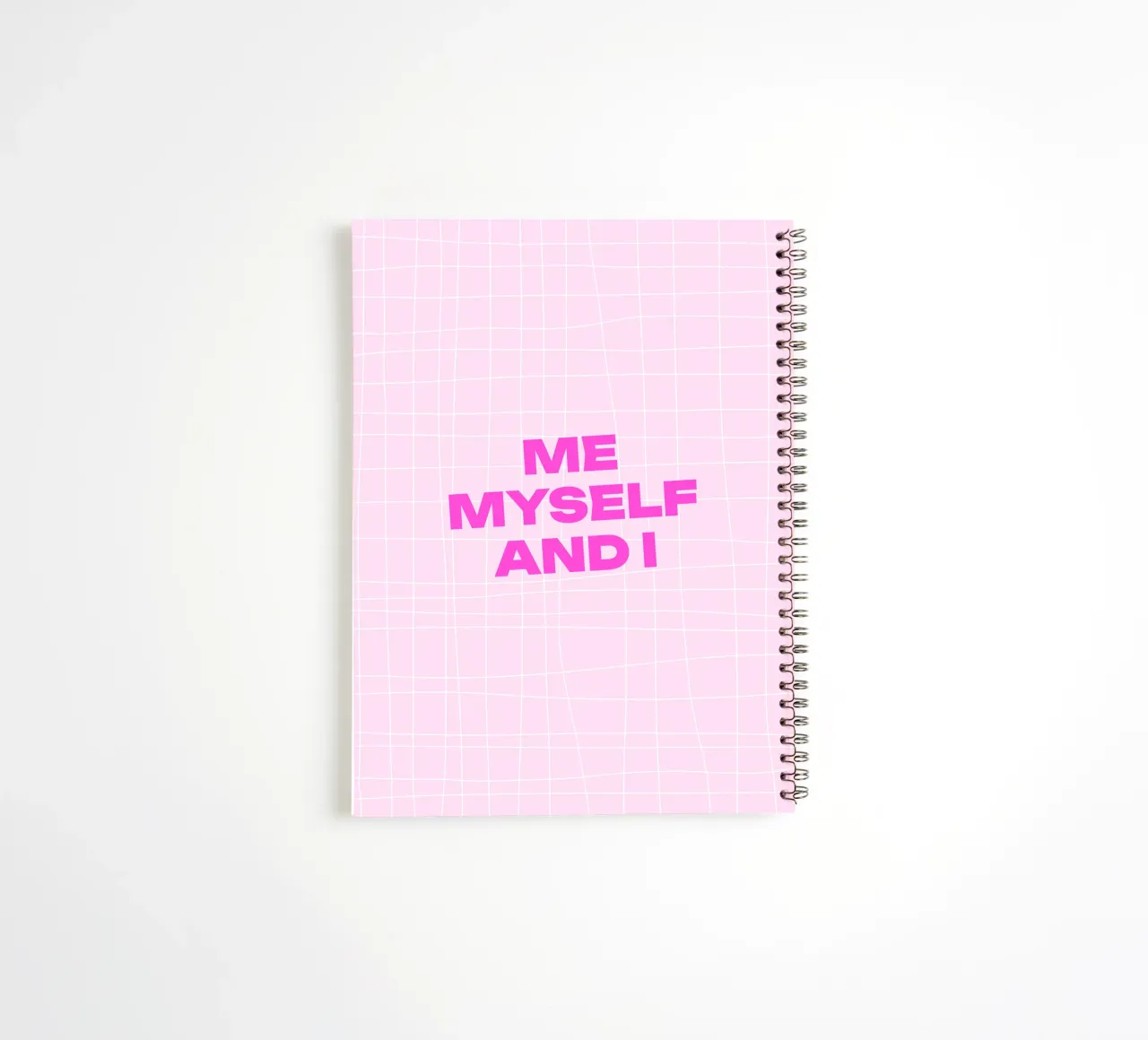 Me myself and I spiral notebook by Bureau Purpur