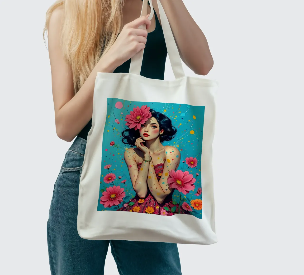 Stile_A_23 borsa in juta da AI-Portraits by LK