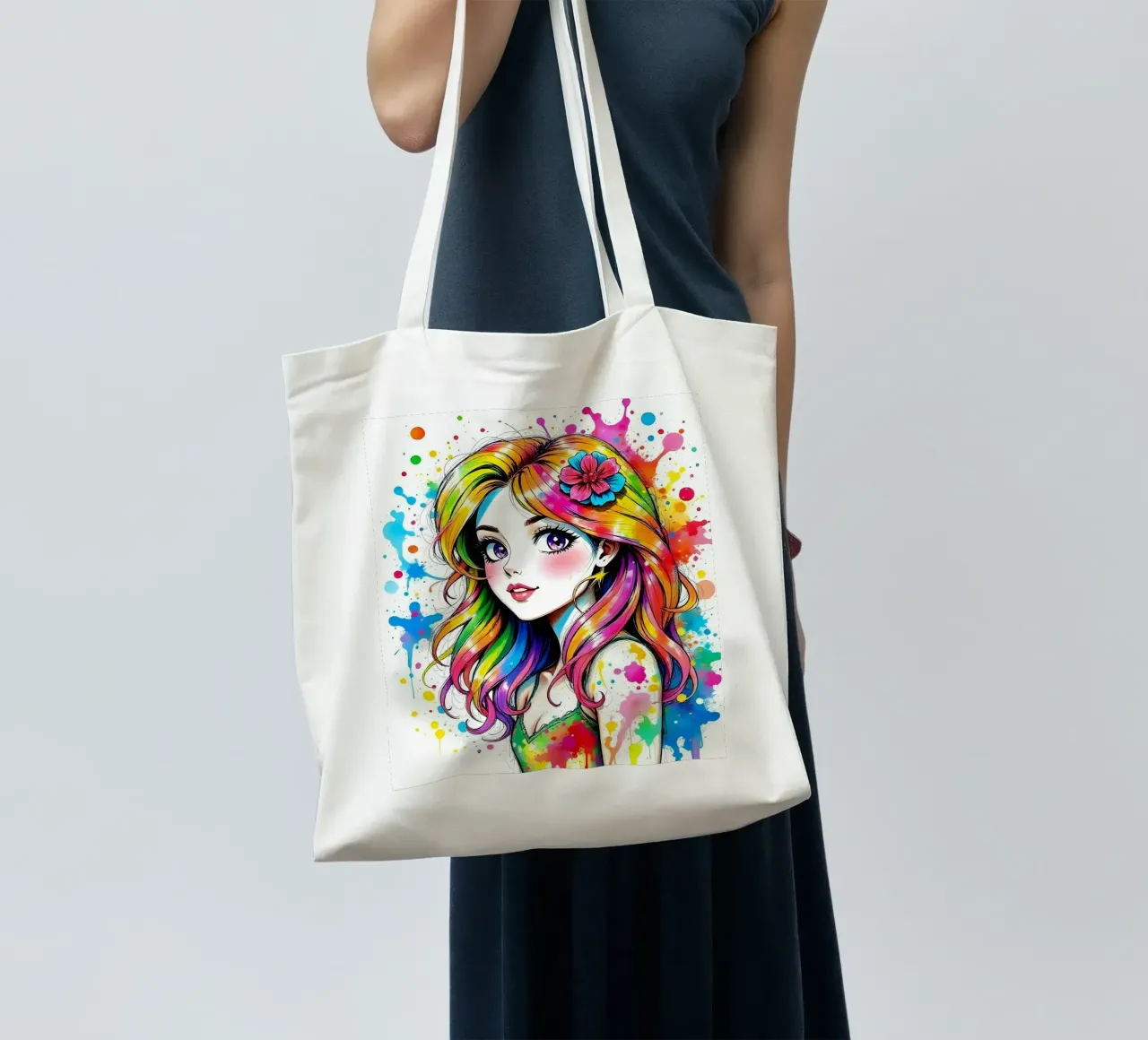 Estilo_B_1 tote bag de AI-Portraits by LK