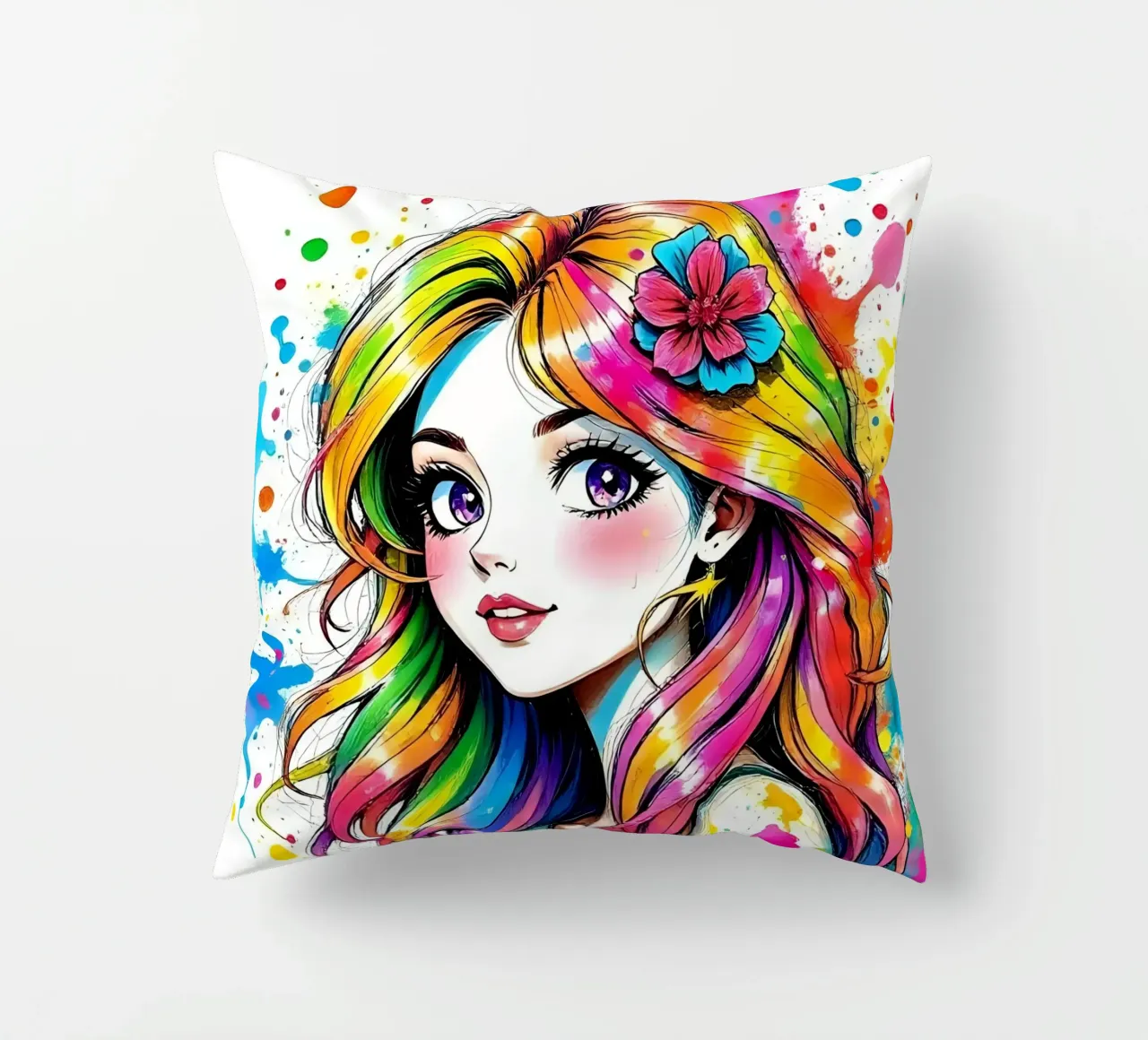 Stile_B_1 cuscino da AI-Portraits by LK