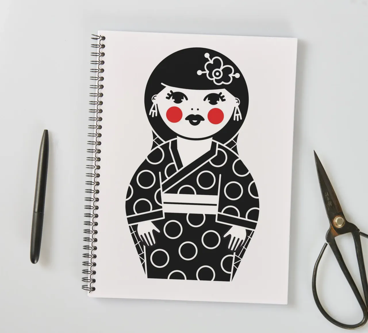 Aiko spiral notebook by Lidia Blomgren