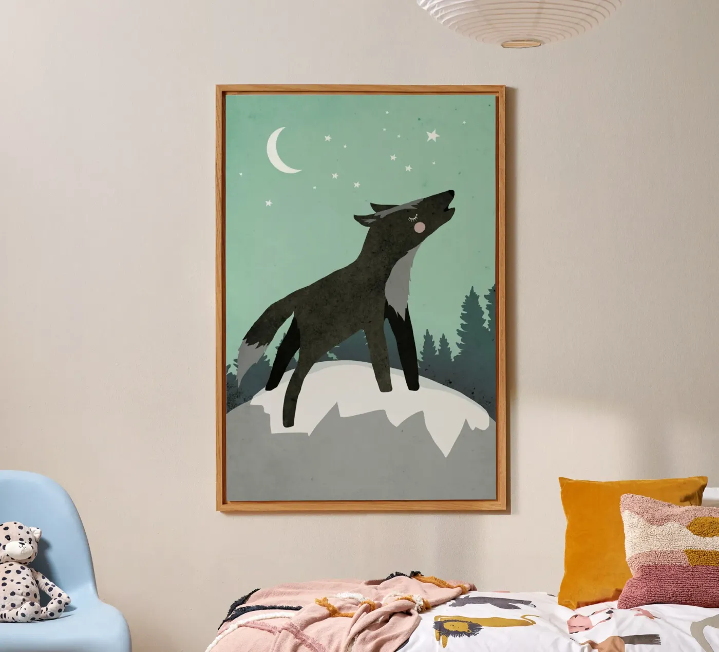 Howling Wolf alluminio dibond da treechild