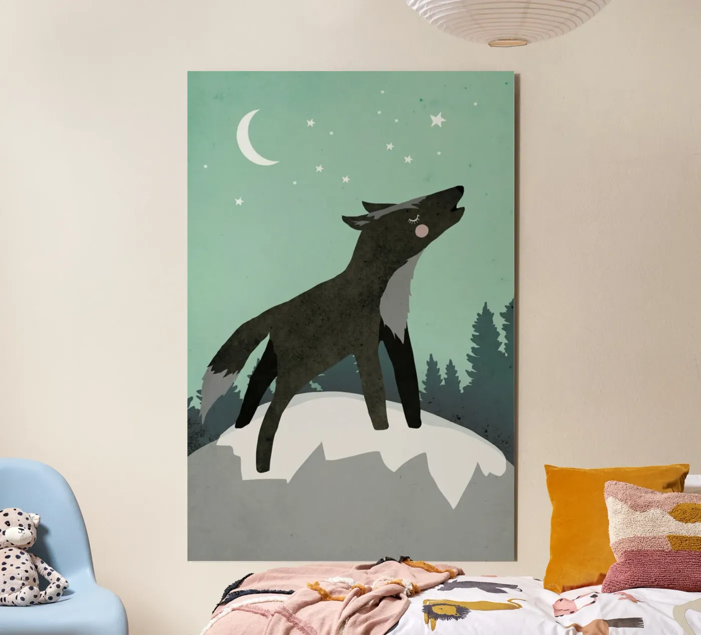 Howling Wolf alluminio dibond da treechild