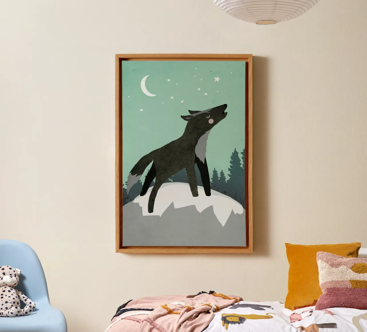 Howling Wolf canvas by treechild