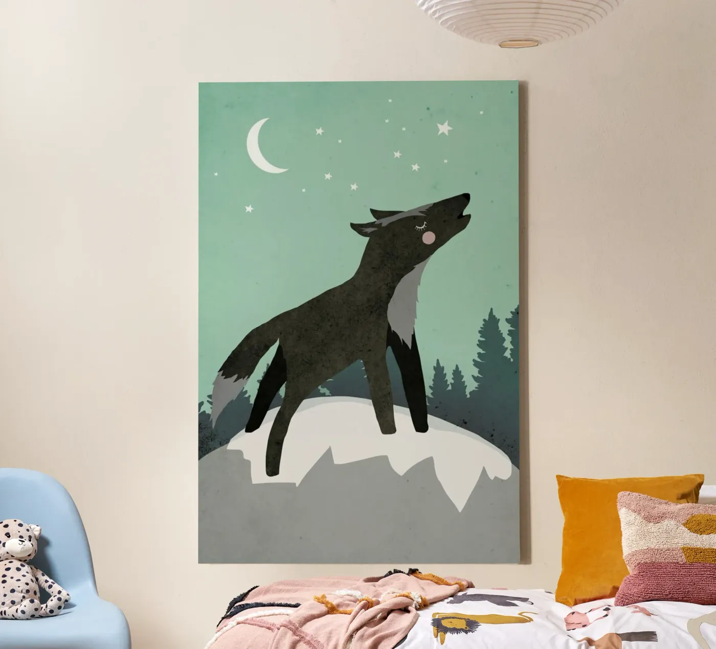 Howling Wolf canvas van treechild