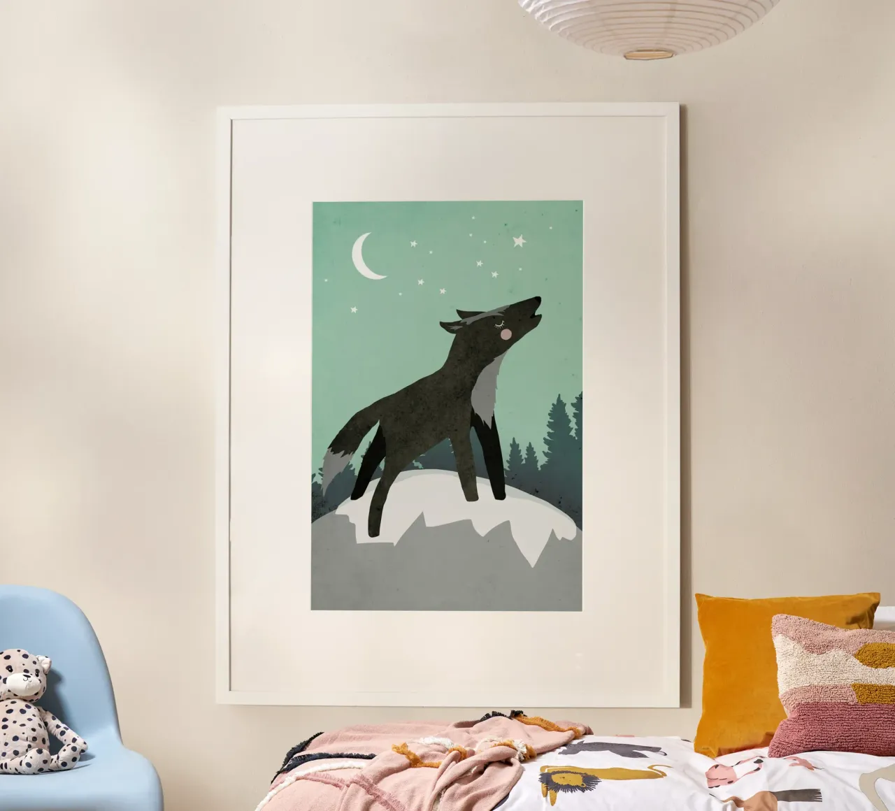 Howling Wolf carta hahnemühle da treechild