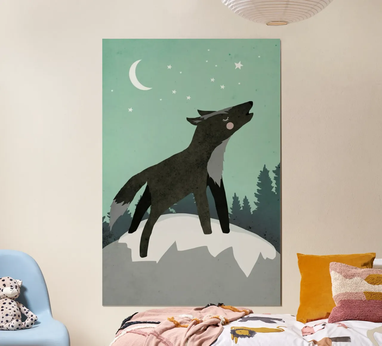 Howling Wolf carta hahnemühle da treechild