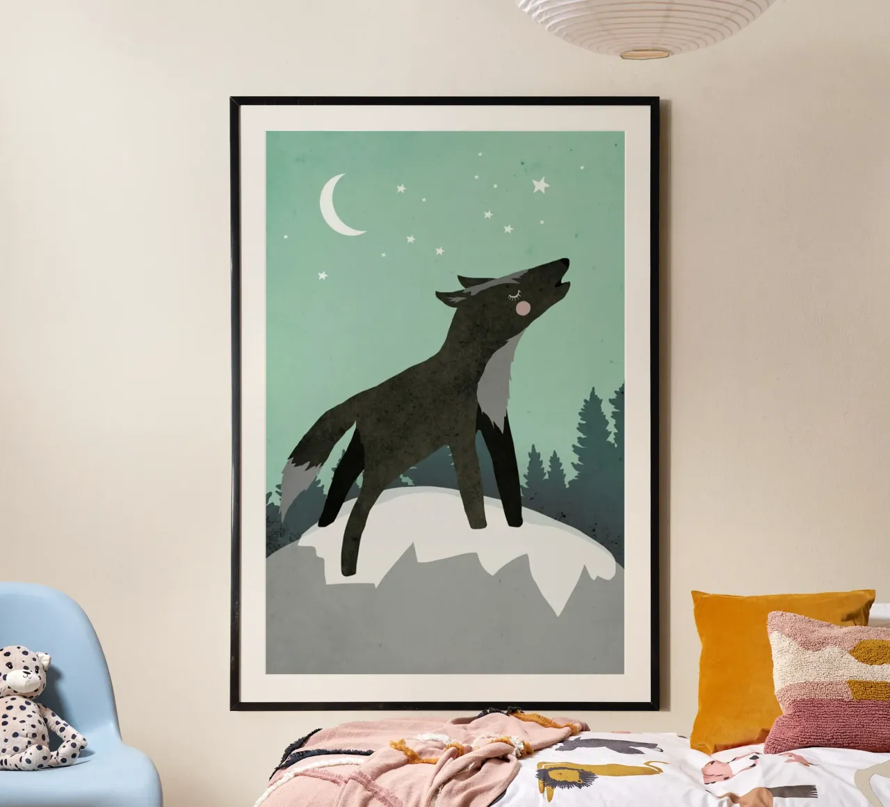 Howling Wolf carta hahnemühle da treechild