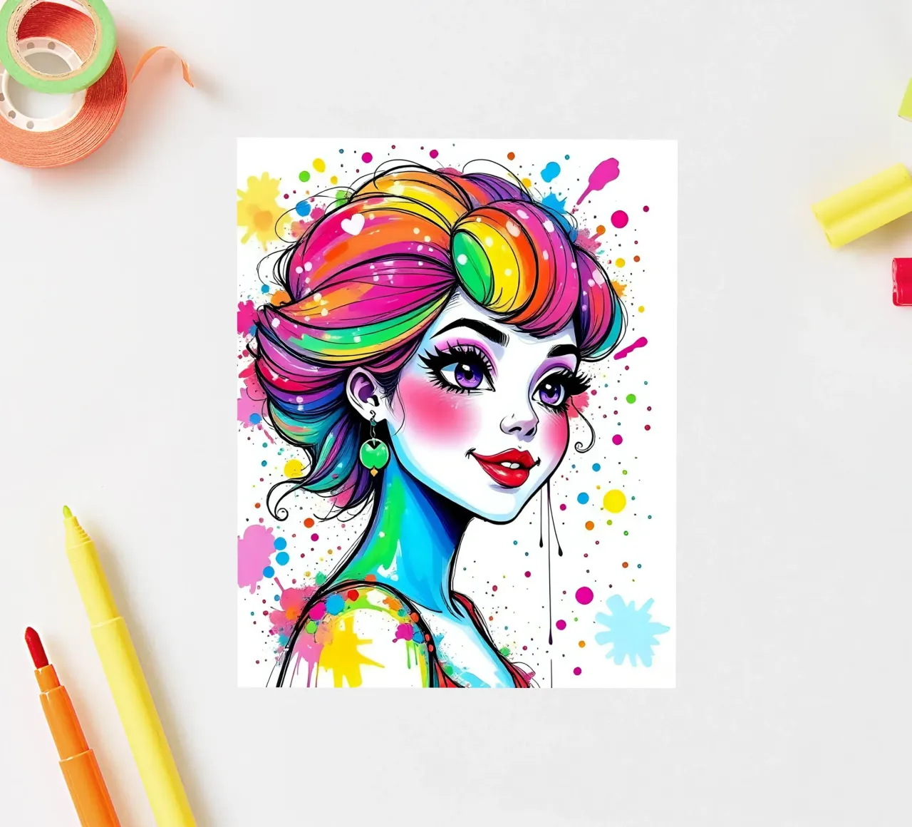 Style_B_4 sticker by AI-Portraits by LK