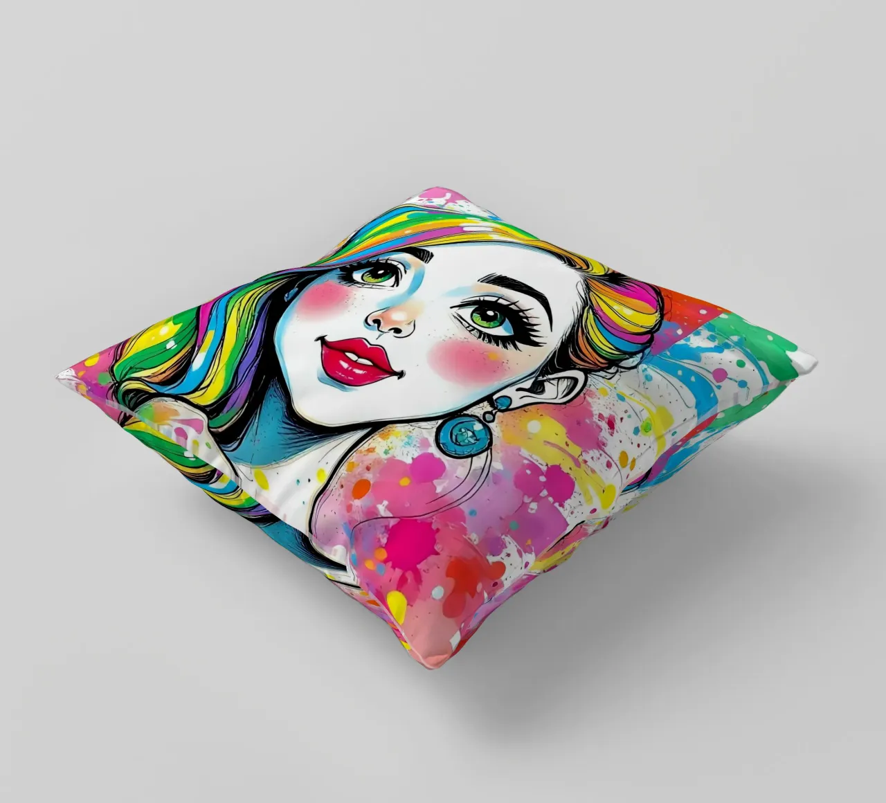 Stile_B_5 cuscino da AI-Portraits by LK
