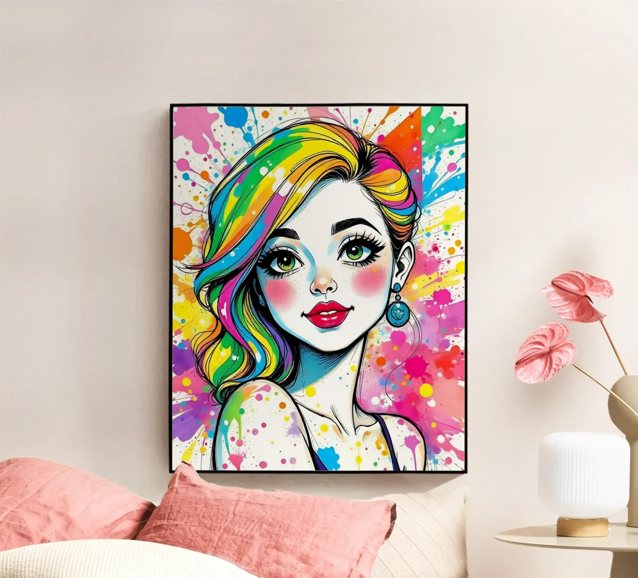 Style_B_5 acrylic glass by AI-Portraits by LK