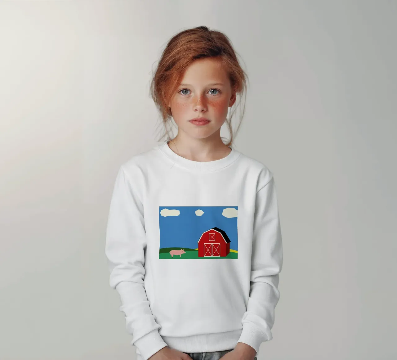 Pig and Barn felpa bambino da Rosi Feist