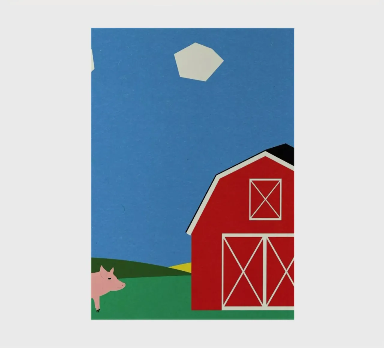 Pig and Barn notebook by Rosi Feist