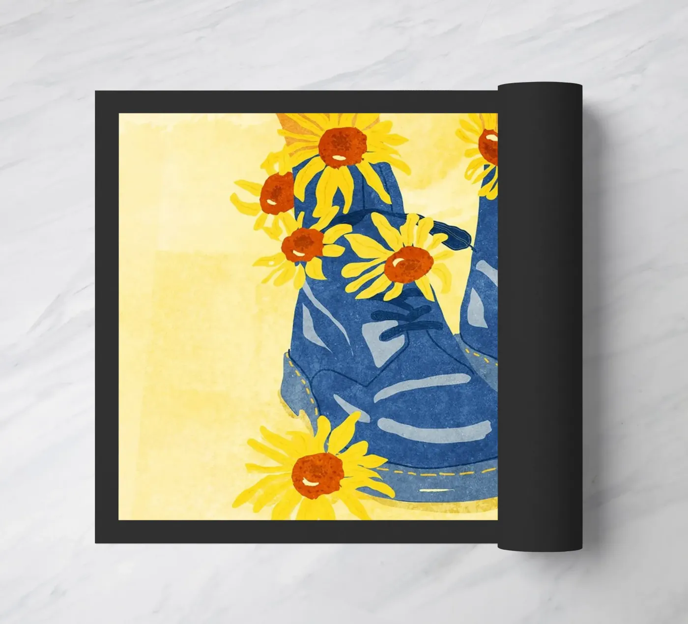 Sunflower Walk zerbino da Illustration Raissa Oltmanns