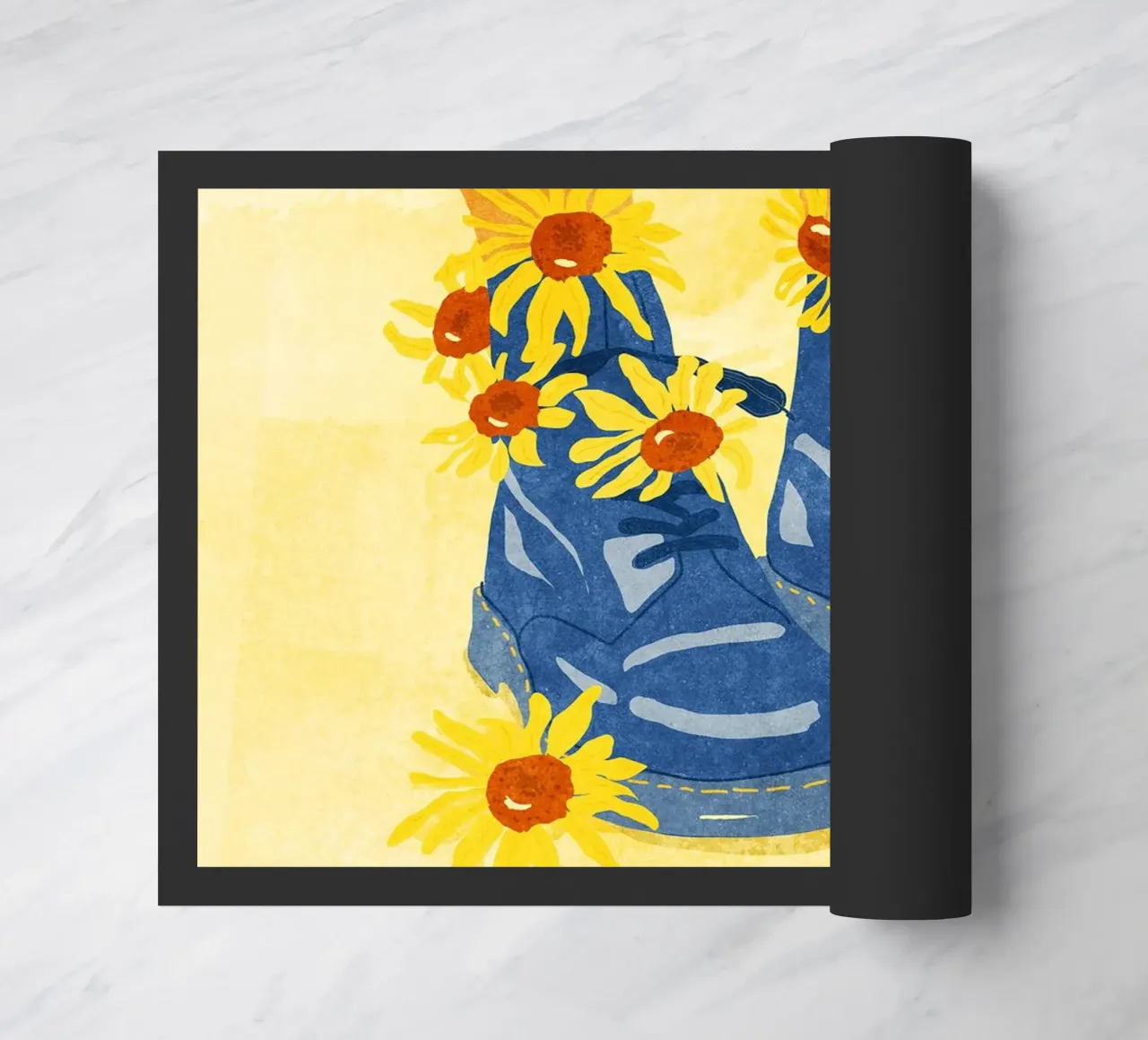Sunflower Walk zerbino da Illustration Raissa Oltmanns