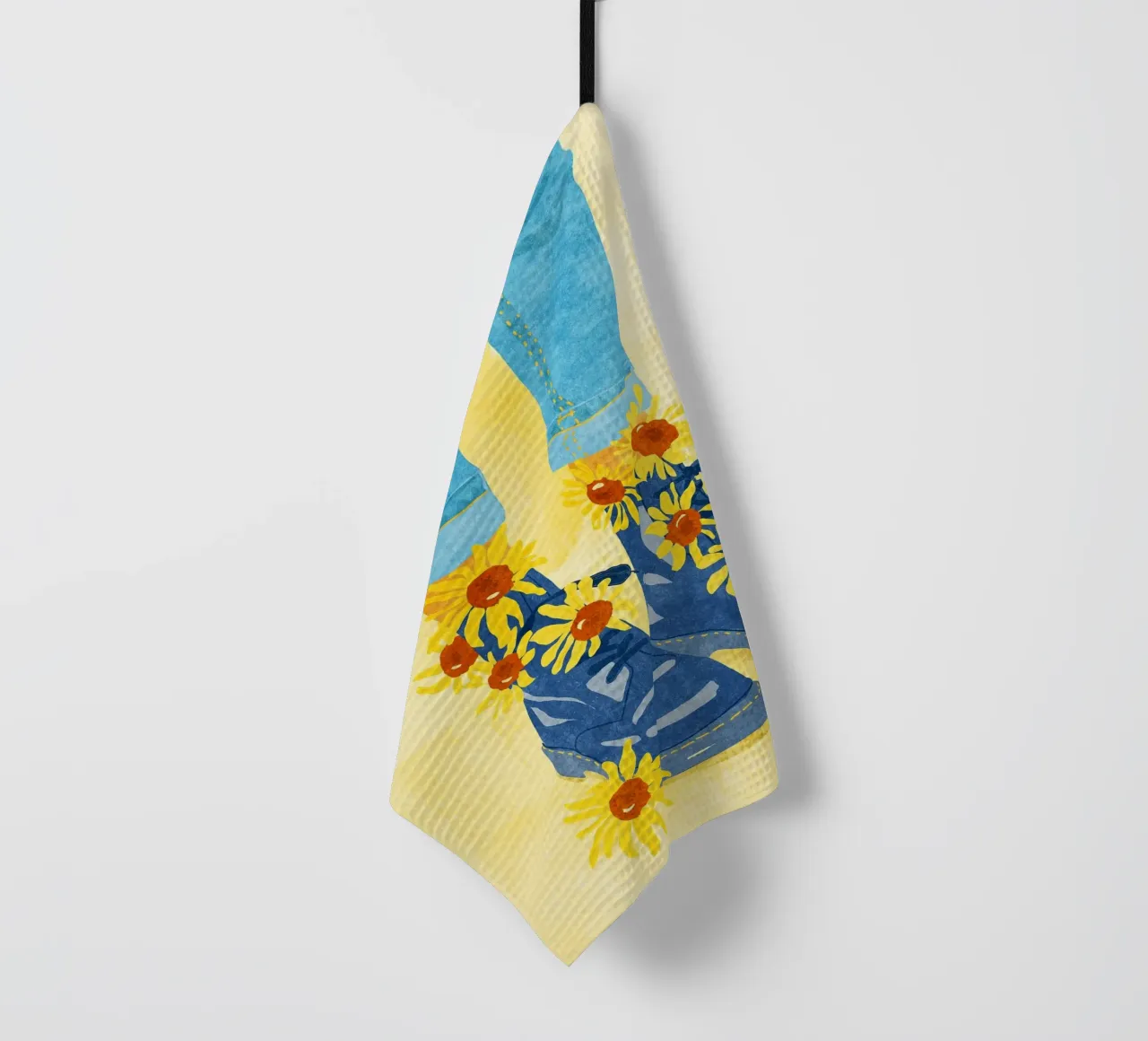 Sunflower Walk canovaccio da cucina da Illustration Raissa Oltmanns