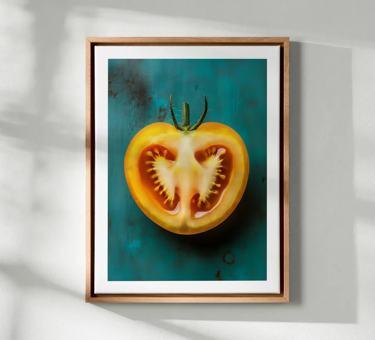 Tomate la giovane donna tela con Cornice a cassetta da Spice & Style
