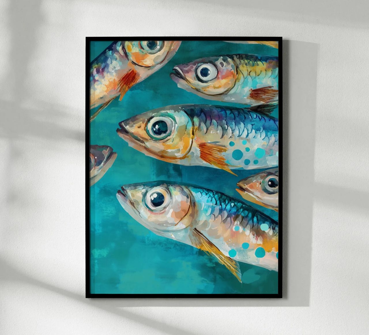 Bunte Sardinen Poster von Spice & Style