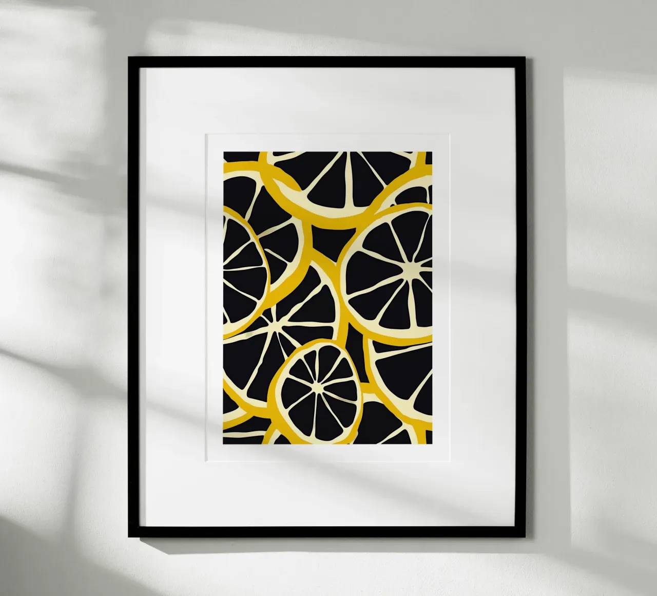 Fette di limone stilizzate poster da Spice & Style