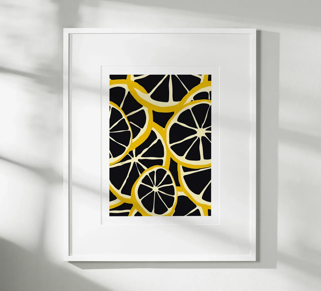 Fette di limone stilizzate poster da Spice & Style