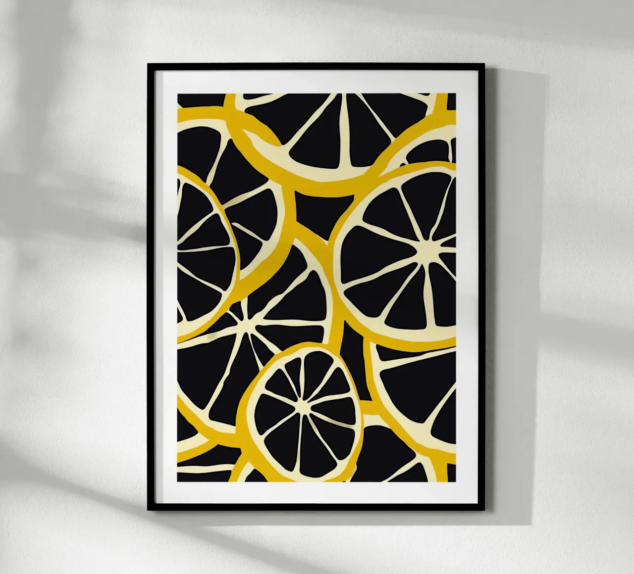 Fette di limone stilizzate poster da Spice & Style