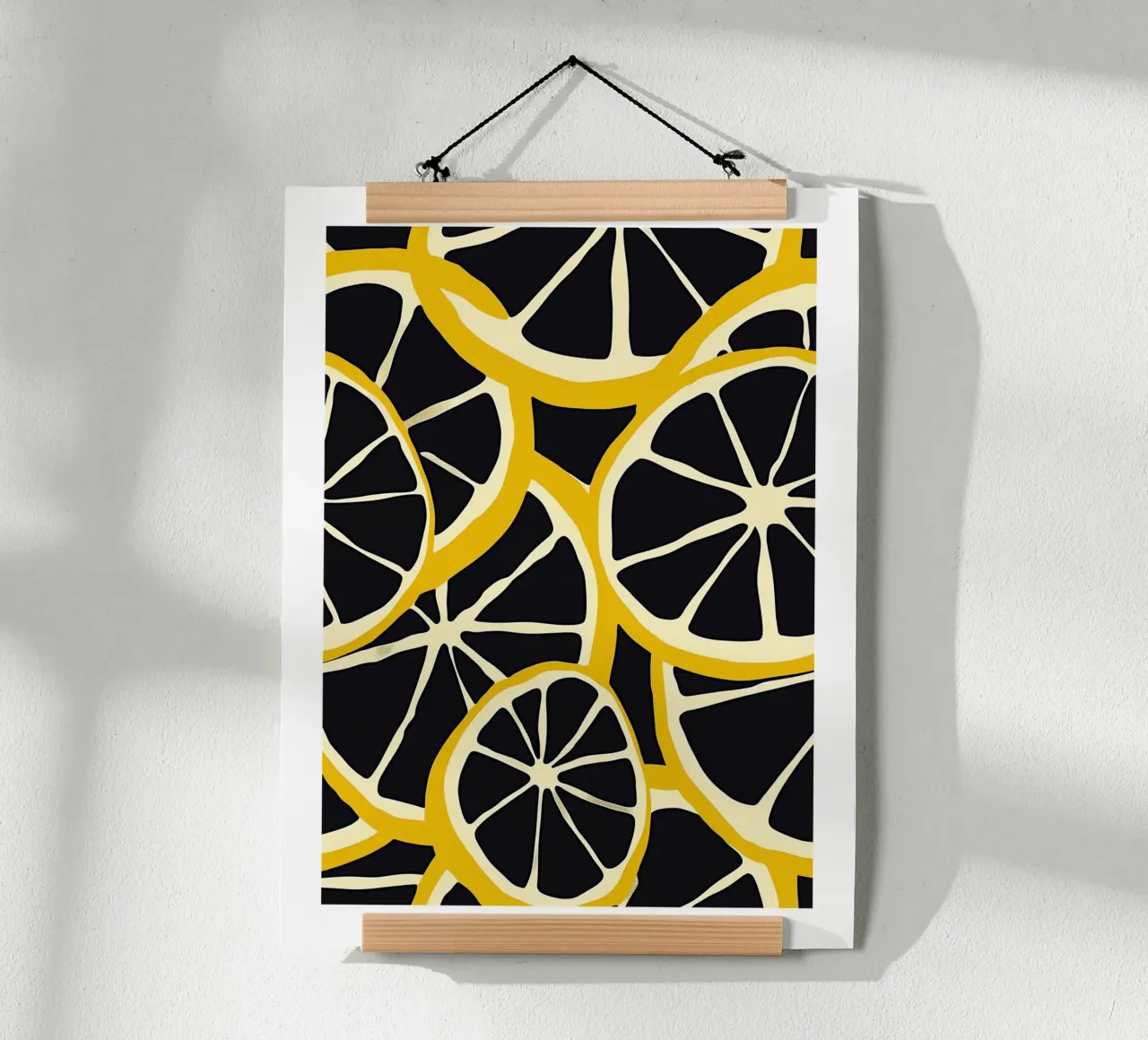 Fette di limone stilizzate poster da Spice & Style