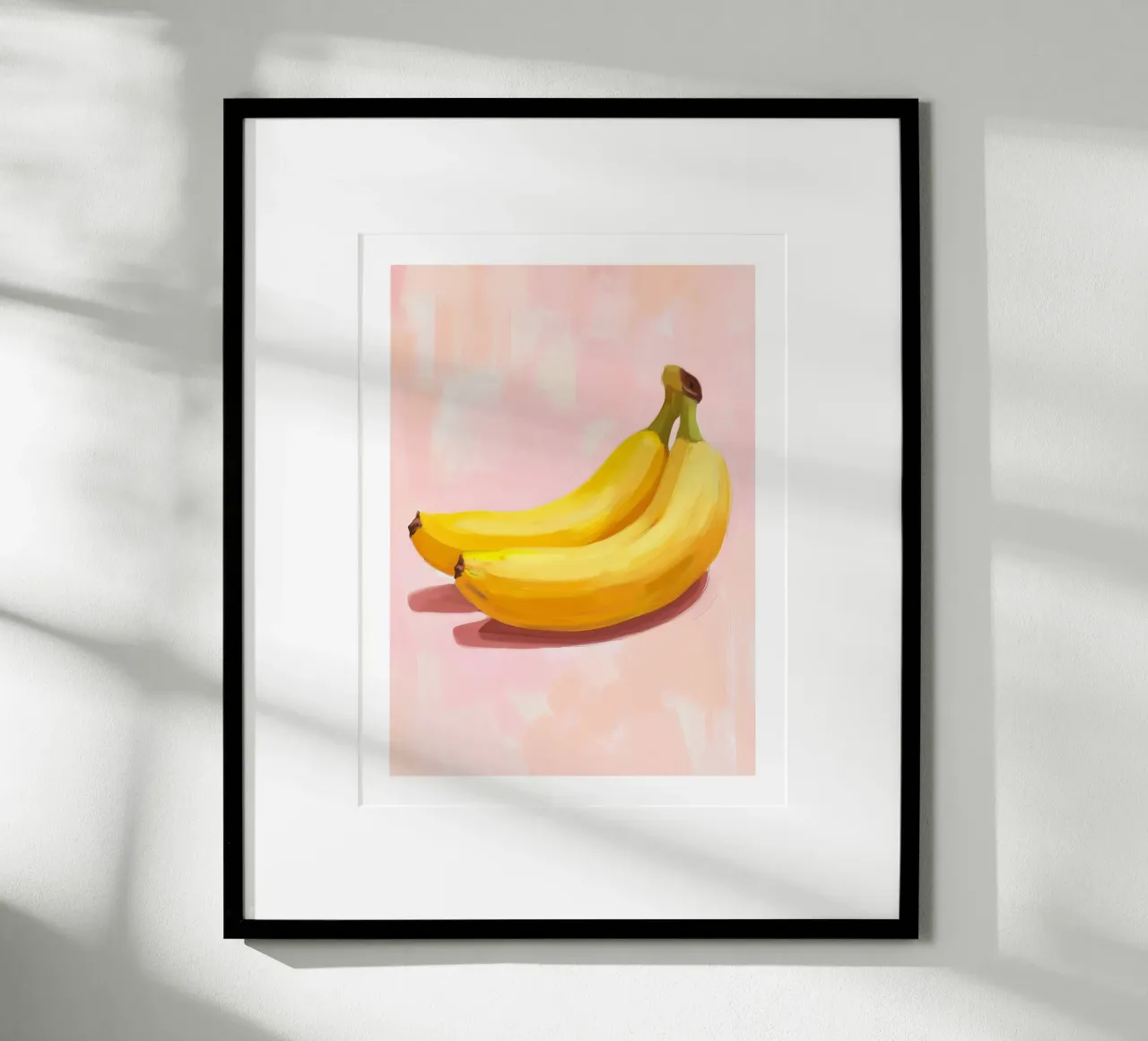 Duo di banane poster con telaio in plastica da Spice & Style