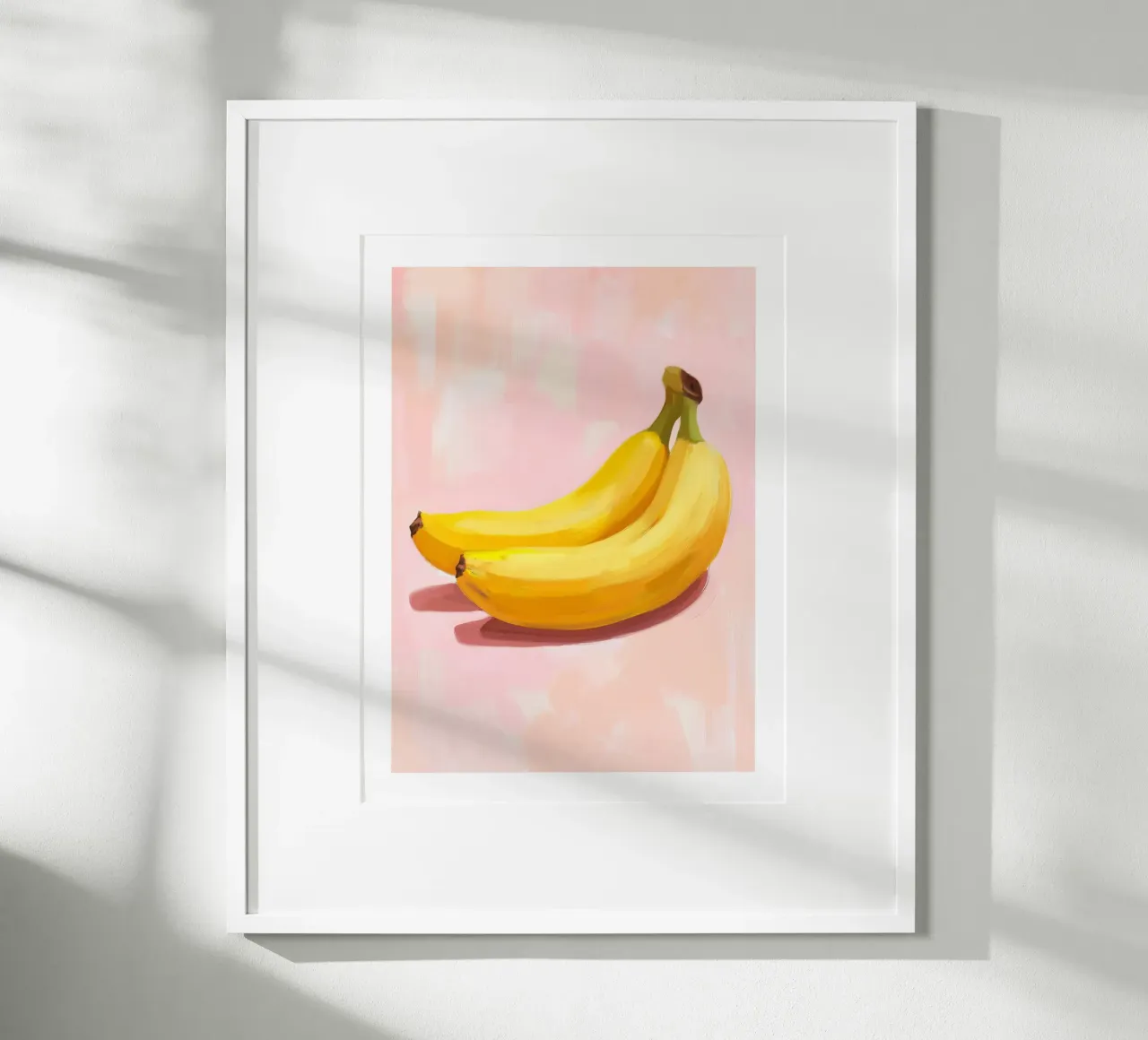 Duo di banane poster con telaio in plastica da Spice & Style